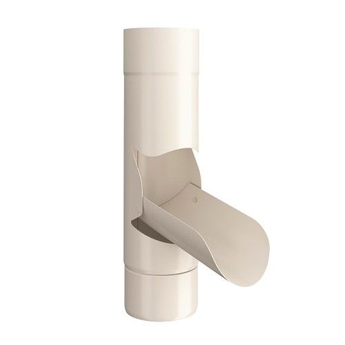 Lindab Steel Adjustable Diverter - 100mm Antique White