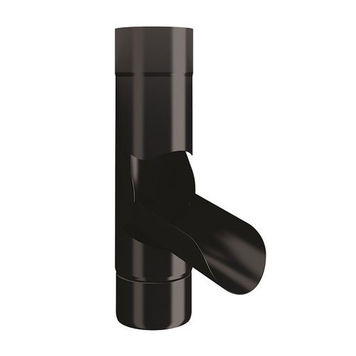 Lindab Steel Adjustable Diverter - 75mm Black