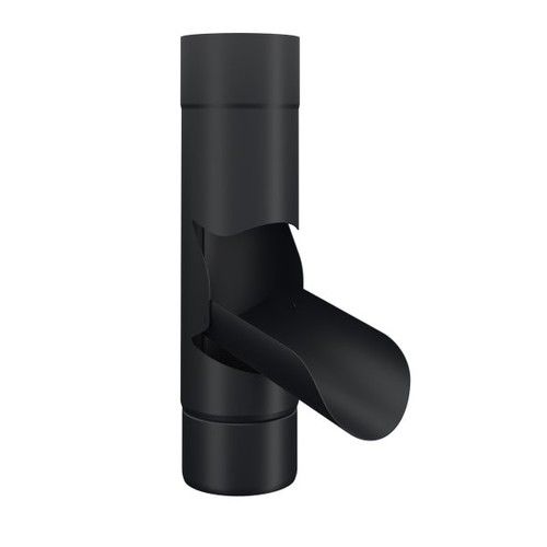 Lindab Steel Adjustable Diverter - 75mm Matte Black