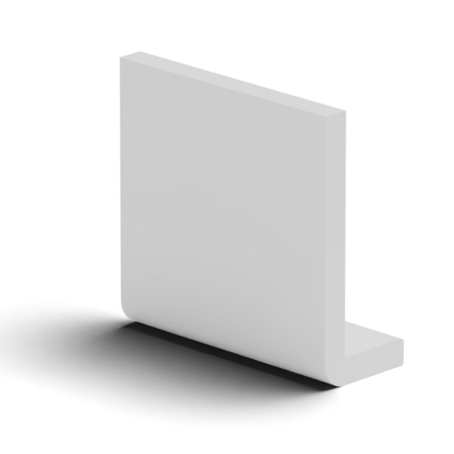 100mm White Fascia Capping Board - 10mm x 5mtr - Pack of 2