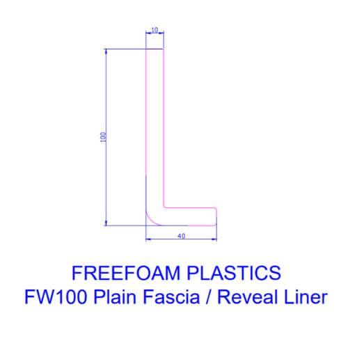 100mm White Fascia Capping Board - 10mm x 5mtr - Pack of 2