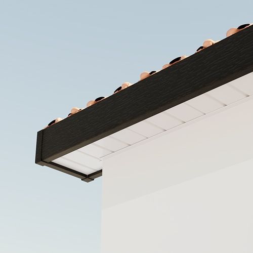 150mm Black Ash Woodgrain Fascia Capping Board - 10mm x 5mtr