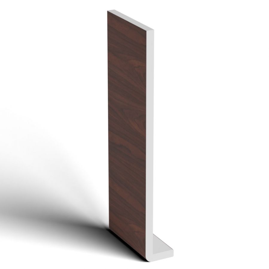 300mm Rosewood Woodgrain Fascia Capping Board - 10mm x 5mtr - Pack of 2
