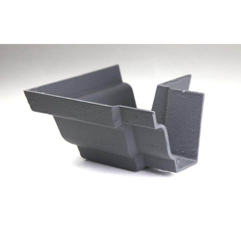 Cast Iron Moulded Ogee Gutter External Angle - 90 Degree x 100mm Primed