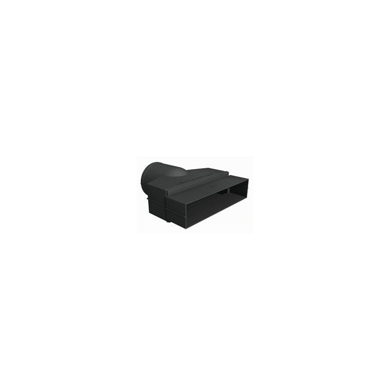 Subfloor Ventilation Square to Round Adaptor - Black