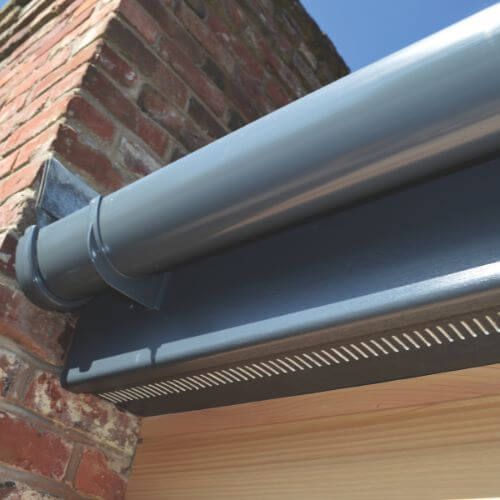 150mm Anthracite Grey Woodgrain Vented Soffit Board - 10mm x 5mtr