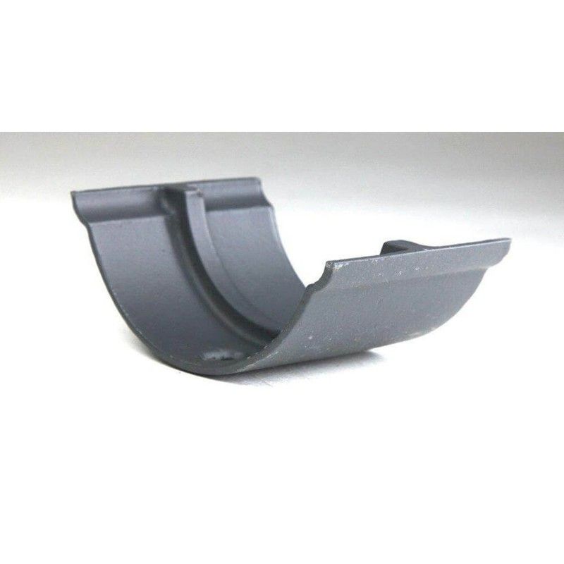 Cast Iron Beaded Half Round Gutter Union - 115mm Primed