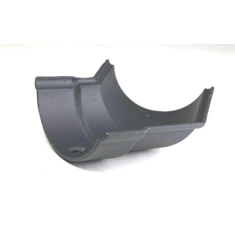 Cast Iron Beaded Half Round Gutter Left Hand Angle - 135 Degree x 125mm Primed