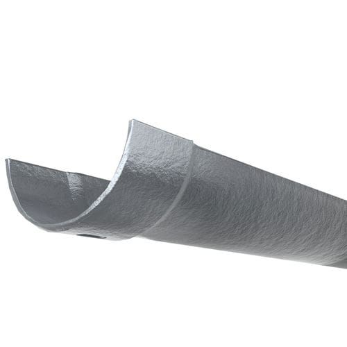 Cast Iron Half Round Gutter - 100mm x 1829mm Primed