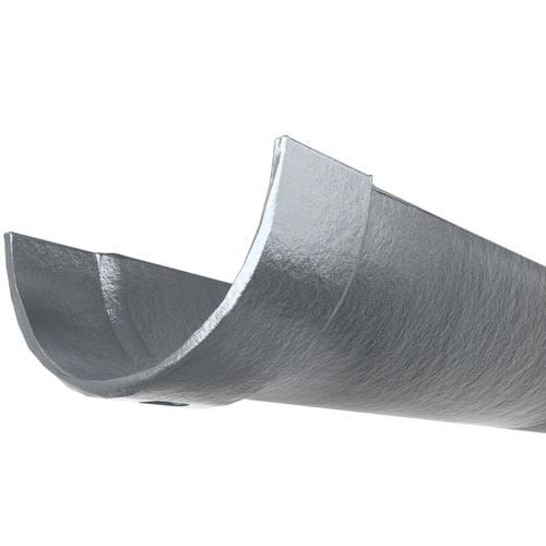 Cast Iron Half Round Gutter - 150mm x 1829mm Primed