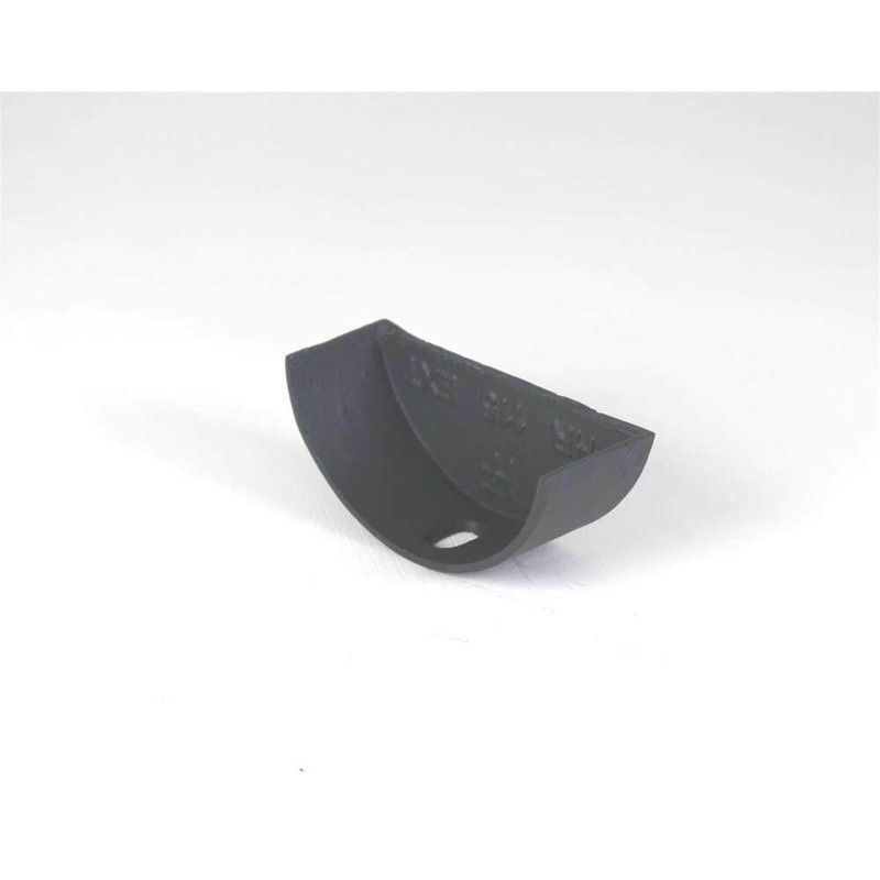 Cast Iron Half Round Gutter Internal Stopend - 150mm Primed