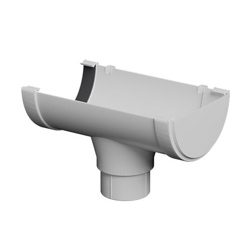 FloPlast 16mtr 170mm Industrial/Xtraflo Gutter Kit - Stopend Outlet - White