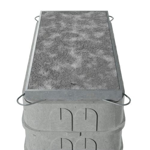 Stakkabox Duct Access Cover Concrete - for 915mm x 445mm Chamber