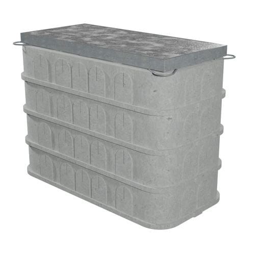 Stakkabox Duct Access Cover Concrete - for 915mm x 445mm Chamber