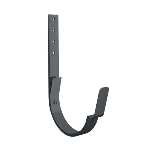 Lindab Steel Gutter 180mm Flex-Fit Rafter Bracket - 125mm Anthracite Grey