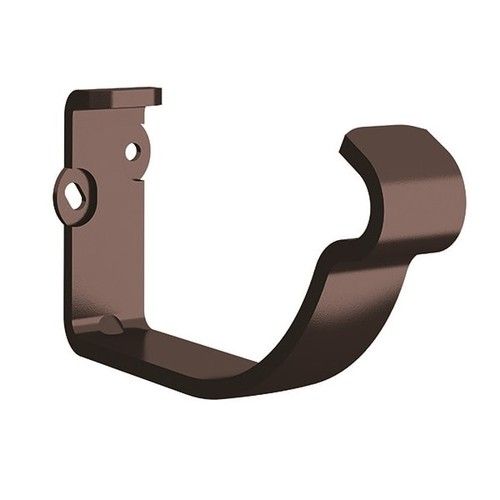 Lindab Steel Gutter Fascia Bracket - 100mm Coffee Brown