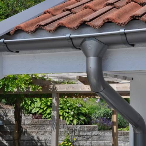 Lindab Steel Gutter 200mm Rafter Bracket - 150mm Anthracite Metallic