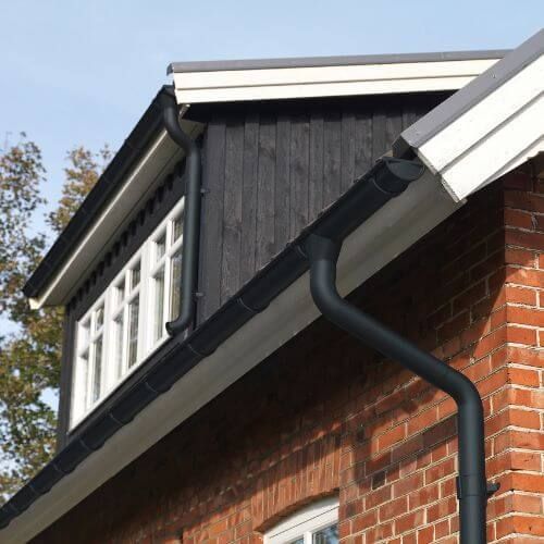 Lindab Steel Gutter 350mm Rafter Bracket - 150mm Anthracite Grey