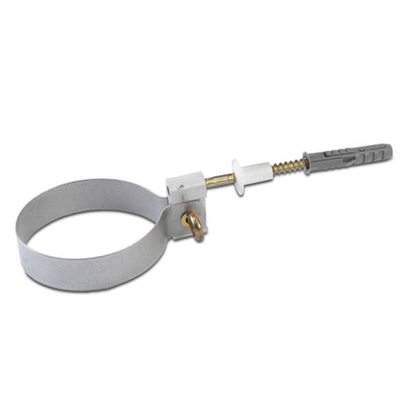 Galeco Steel Downpipe Clip - 100mm Galvanised