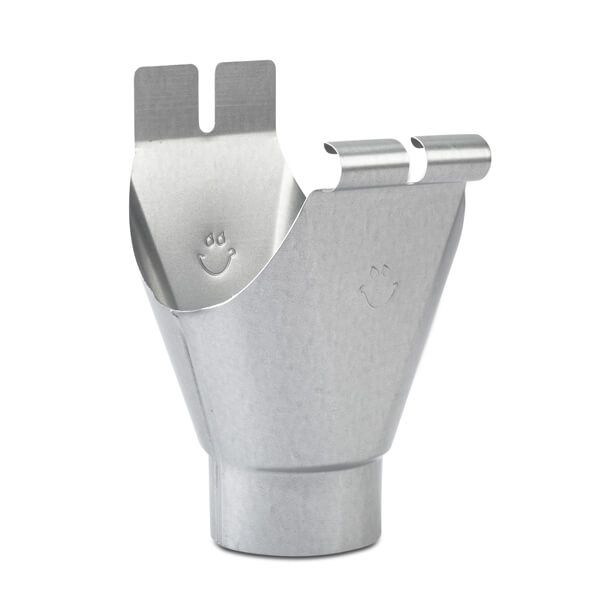 Galeco Steel Gutter Running Outlet - 150mm Galvanised
