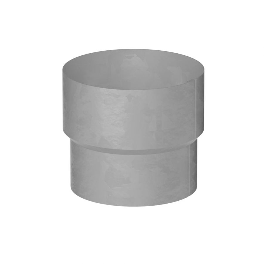 Galeco Steel Round Hopper & Downpipe Kit Galvanised - 87mm Diameter