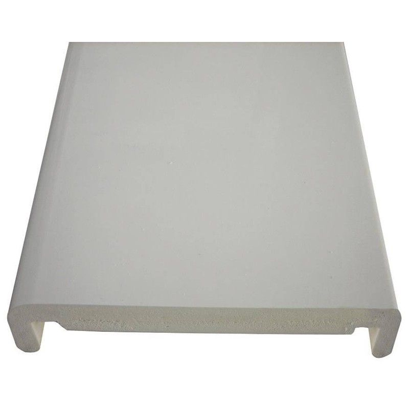 410mm White Fascia Box End Board - 18mm x 1.25mtr