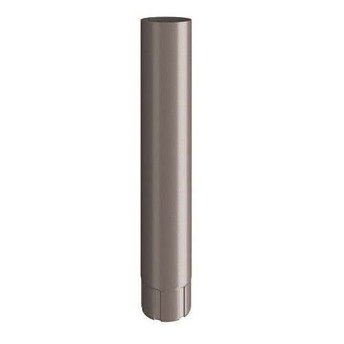 Lindab Steel Intermediate Downpipe - 75mm x 0.5mtr Anthracite Metallic