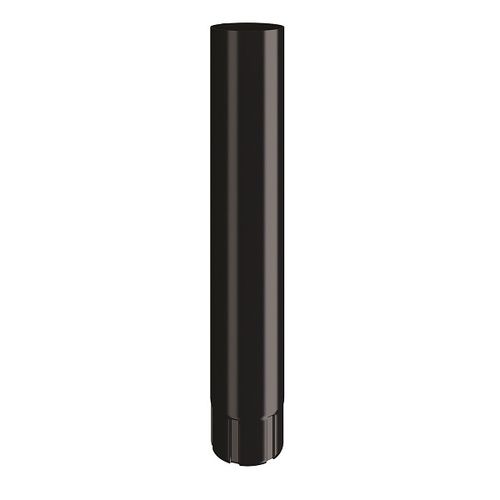 Lindab Steel Intermediate Downpipe - 75mm x 0.5mtr Black