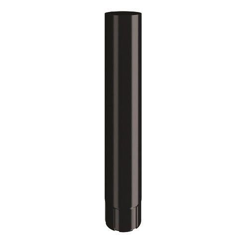 Lindab Steel Intermediate Downpipe - 87mm x 0.5mtr Matte Black