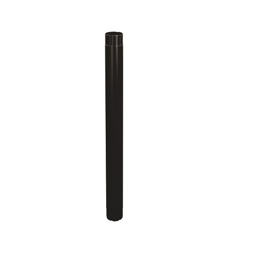 Lindab Steel Intermediate Downpipe - 120mm x 1m Black
