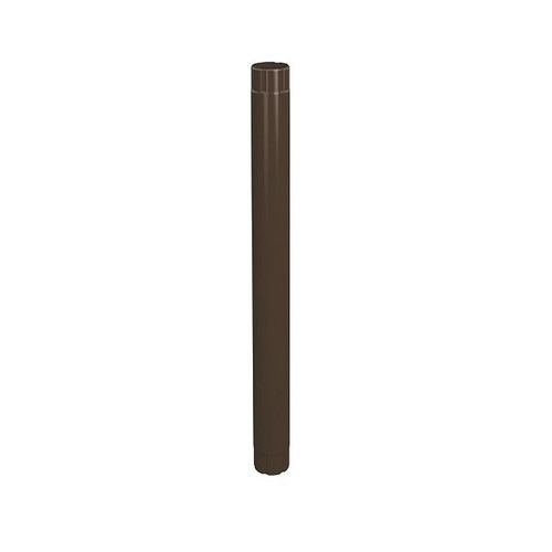 Lindab Steel Intermediate Downpipe - 120mm x 1mtr Brown