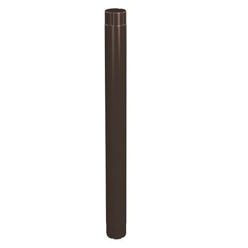 Lindab Steel Intermediate Downpipe - 120mm x 1mtr Coffee Brown