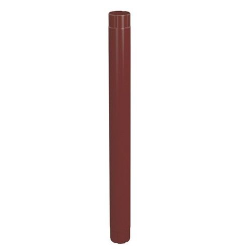 Lindab Steel Intermediate Downpipe - 75mm x 1mtr Dark Red