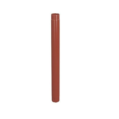 Lindab Steel Intermediate Downpipe - 87mm x 1mtr Tile Red