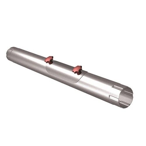Lindab Steel Rod Access Downpipe - 100mm x 1mtr Silver Metallic