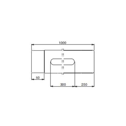 Lindab Steel Rod Access Downpipe - 100mm x 1mtr Silver Metallic