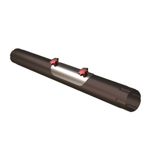 Lindab Steel Rod Access Downpipe - 75mm x 1mtr Coffee Brown