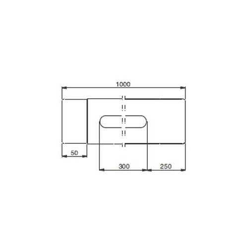 Lindab Magestic Steel Rod Access Downpipe - 75mm x 1mtr Galvanised