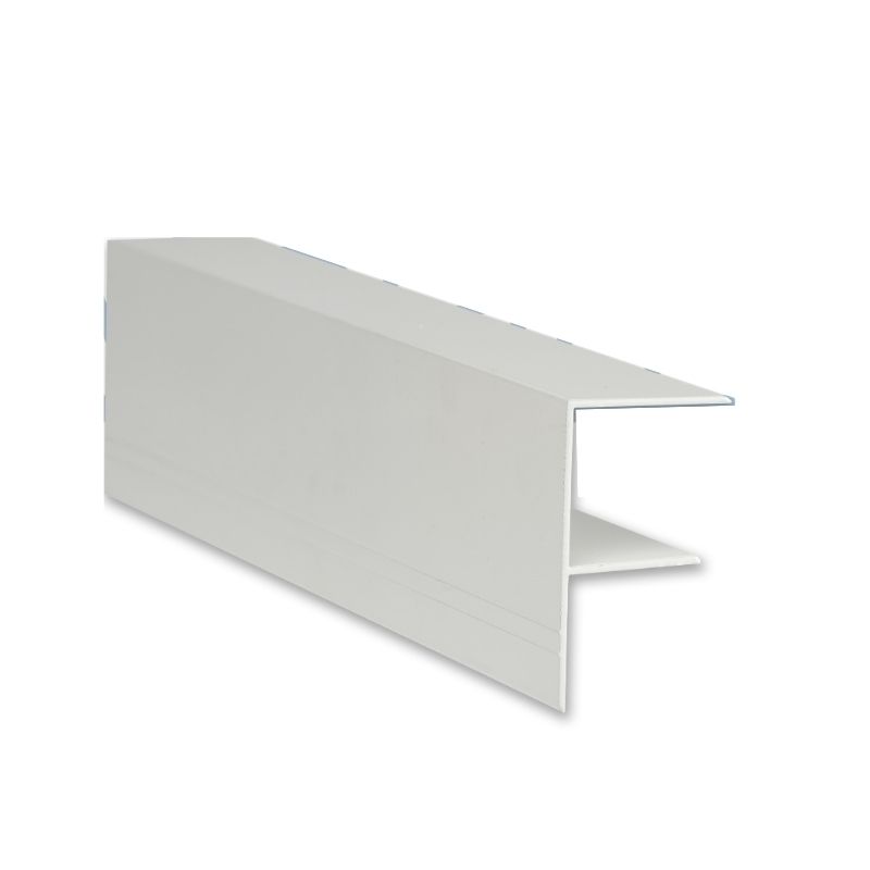 Exitex Aluminium F Section - 35mm x 4mtr White