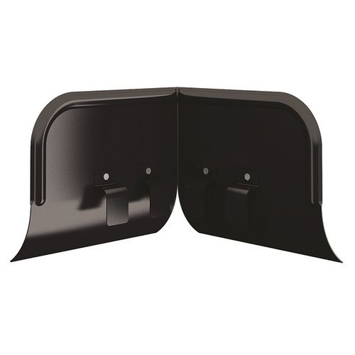 Lindab Steel Corner Overflow Protector - Black