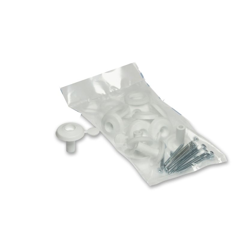 Exitex Fixing Buttons - for 16mm Polycarbonate Sheets White - Box of 10