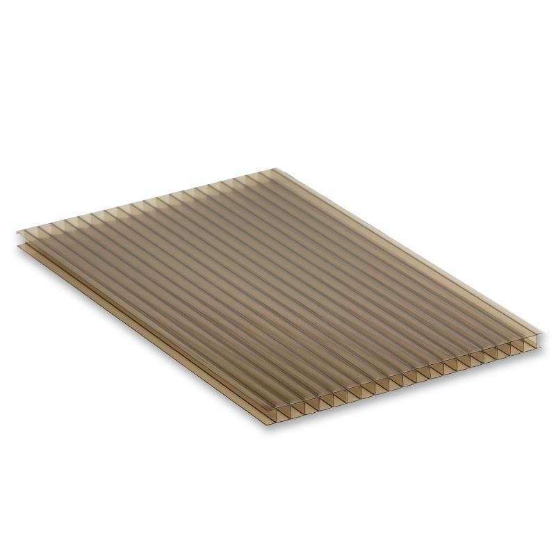 Polycarbonate Sheet Twinwall - 10mm x 1200mm x 2mtr Bronze