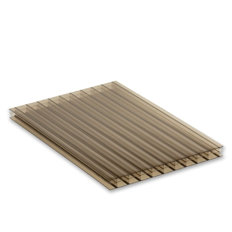 Polycarbonate Sheet Triplewall - 16mm x 600mm x 2mtr Bronze