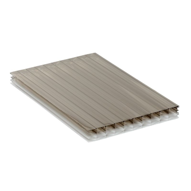 Polycarbonate Sheet Multiwall - 25mm x 700mm x 3mtr Bronze/ Opal