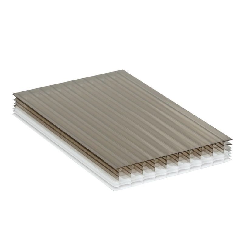 Polycarbonate Sheet Multiwall - 35mm x 1400mm x 2.5mtr Bronze/ Opal