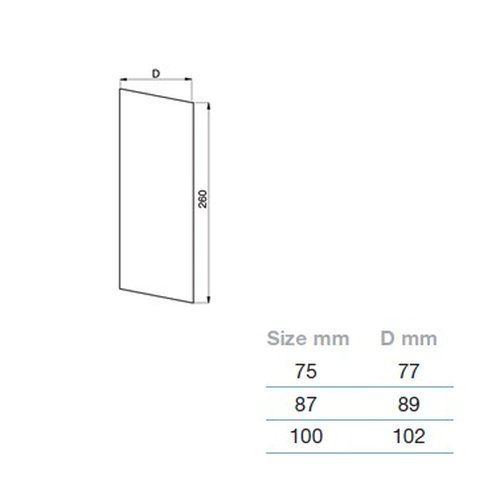 Lindab Steel Sliding Downpipe - 87mm Coffee Brown
