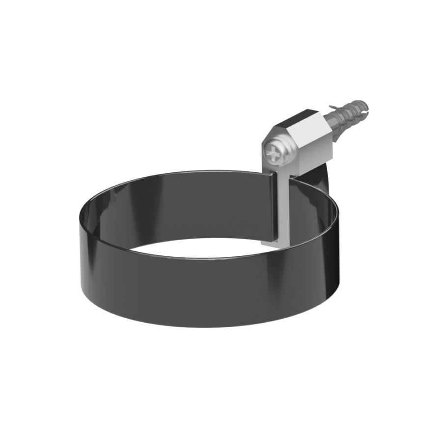 Galeco Round PVC Socket Downpipe Kit Black - 100mm Diameter