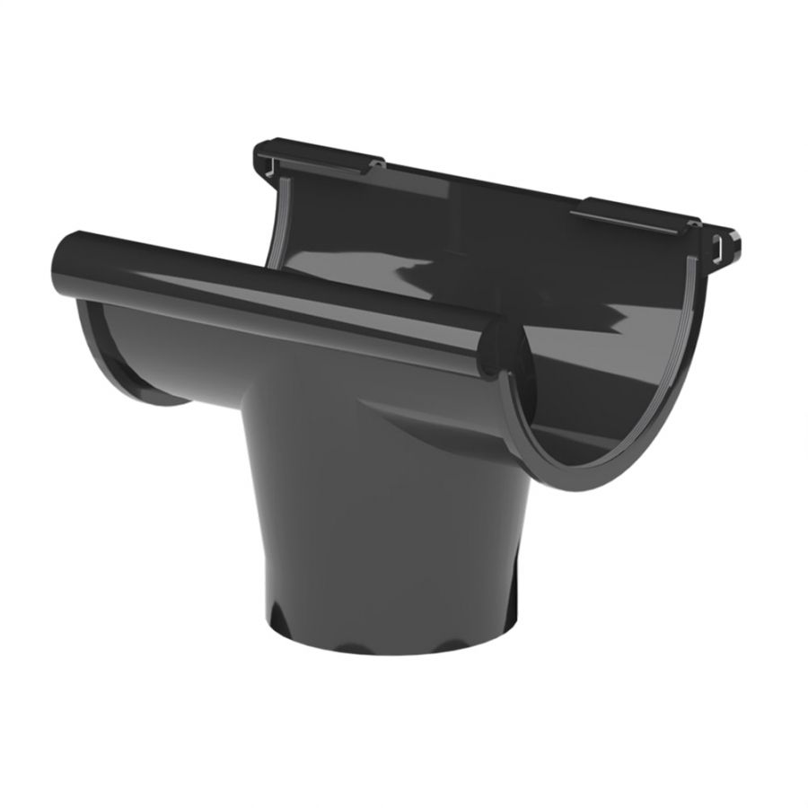 Galeco PVC Half Round Gutter Kit Black - 150mm