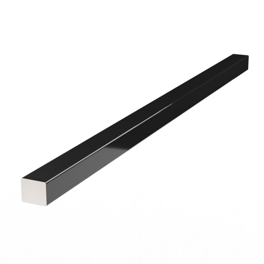 Galeco Square PVC Offset Downpipe Kit Black - 80mm Diameter