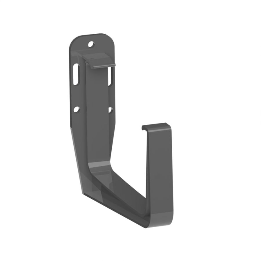 Galeco Square Industrial PVC Gutter Kit Galeco Grey - 135mm